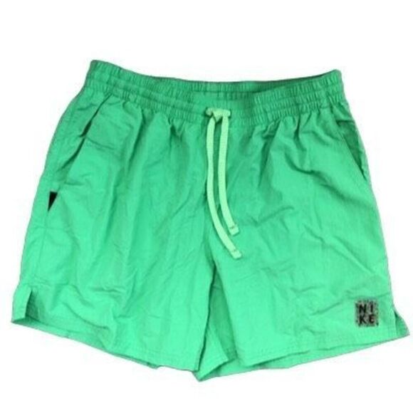 Nike Solid Icon 5 in Swim Shorts Green Men's Size Small - Picture 1 of 6